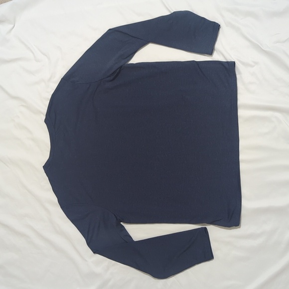 Eddie Bauer Active Tee Crewneck Long Sleeve T-Shirt, Color Navy Size XL - Picture 3 of 14